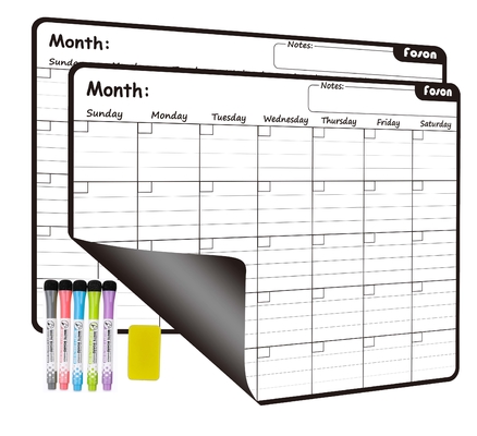 Calendário mensal personalizado de Whiteboard do refrigerador do calendário do refrigerador magnético